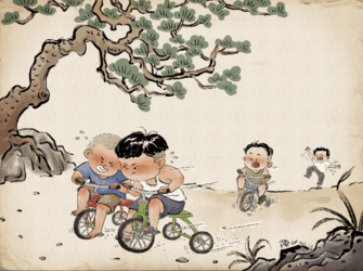 Ký ức tuổi thơ ùa về qua loạt tranh của Nan Chen