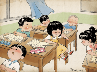 Ký ức tuổi thơ ùa về qua loạt tranh của Nan Chen