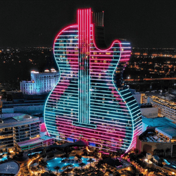 Choáng trước sự sang xịn mịn của khách sạn mang hình dáng "đàn guitar" đầu tiên trên thế giới