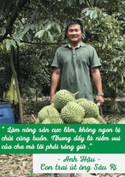Anh Nguyễn Minh Hậu - Con trai ruột của “Cha đẻ” sầu riêng Ri6