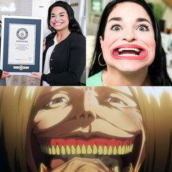 Người phụ nữ với cái miệng lớn nhất thế giới