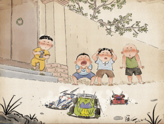 Ký ức tuổi thơ ùa về qua loạt tranh của Nan Chen