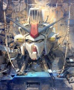 Gundam tranh dầu của họa sĩ Park Jae Cheol